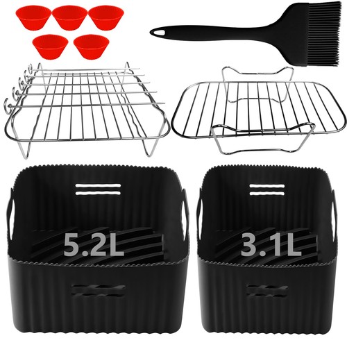Dual air fryer liners - air,