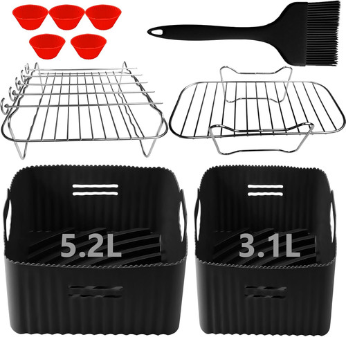 Dual air fryer liners - dual,