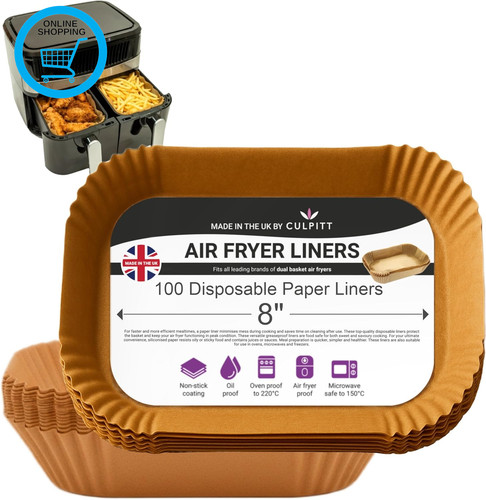 Dual air fryer liners fits - dual,