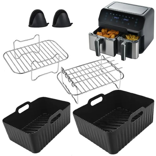 Dual air fryer - air, liners