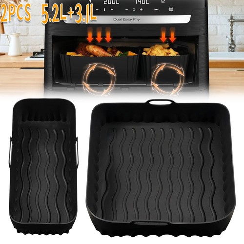 Reusable silicone air fryer - 2x,