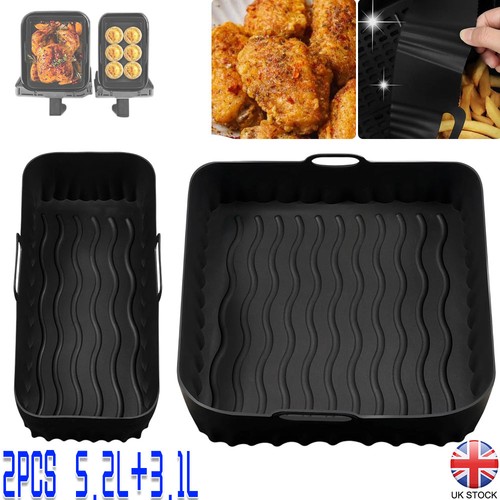 Silicone air fryer liners - 2x,