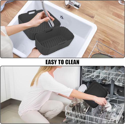 2pcs silicone air fryer - 2pcs,
