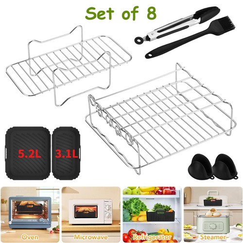 Air fryer accessories rack - 8x,