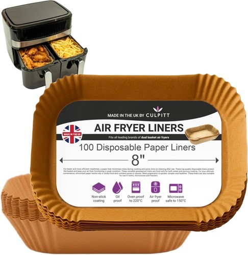 Dual air fryer liners fits - air,